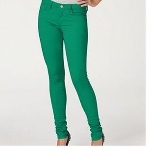 Joe's Jeans kelly green skinny jeans